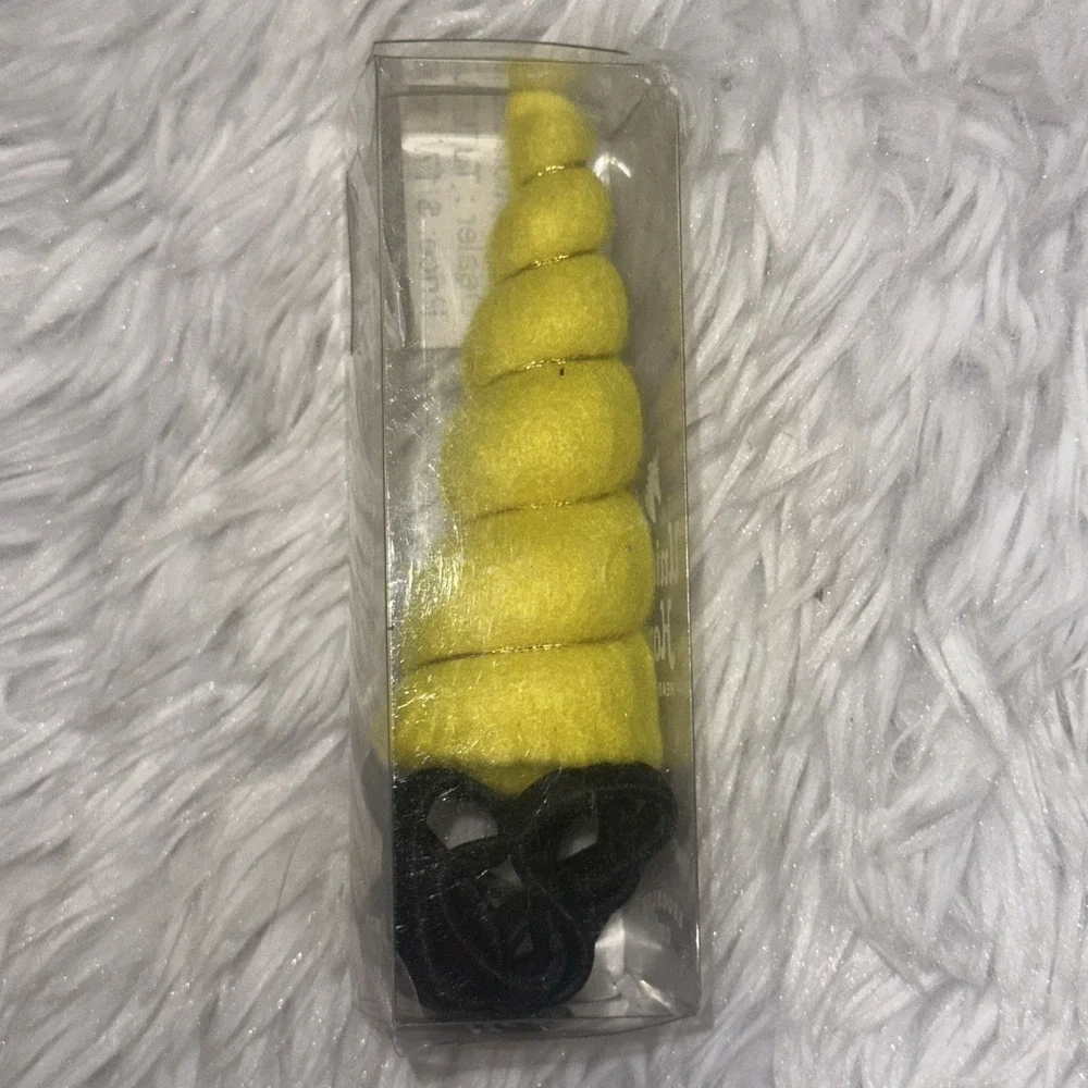 Brooklyn Owl Unicorn‎ Headband Horn Yellow Costume New